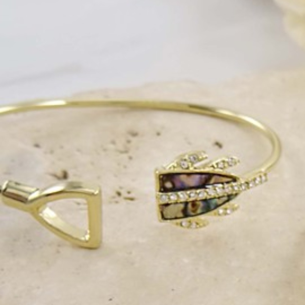 colorful rhinestone cuff lends refined elegance - Picture 2 of 5